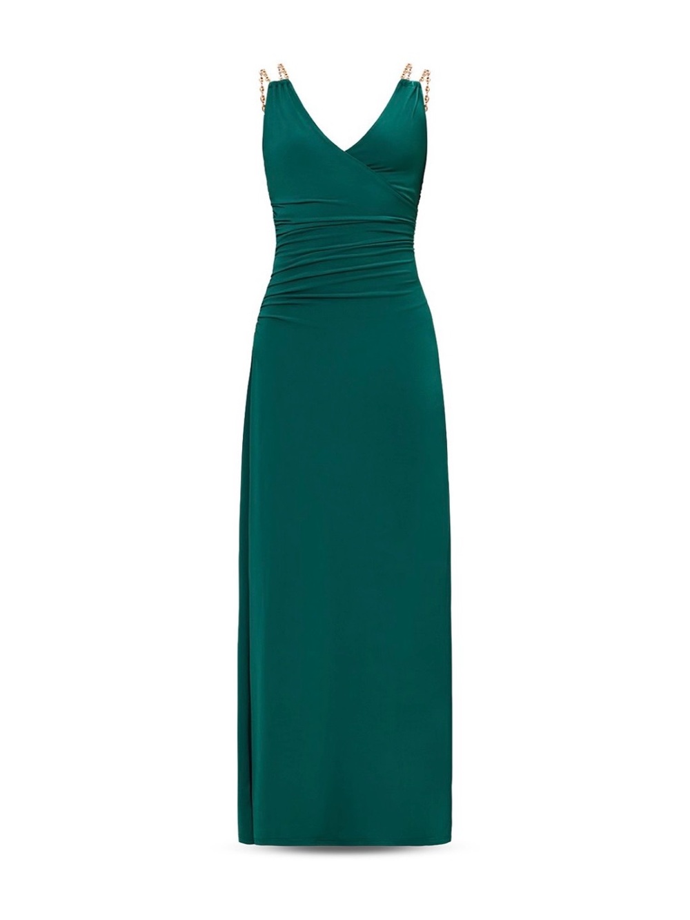 NWT | Hervé Léger | The Amal Chain-Strap Gown in Basil | Size: L